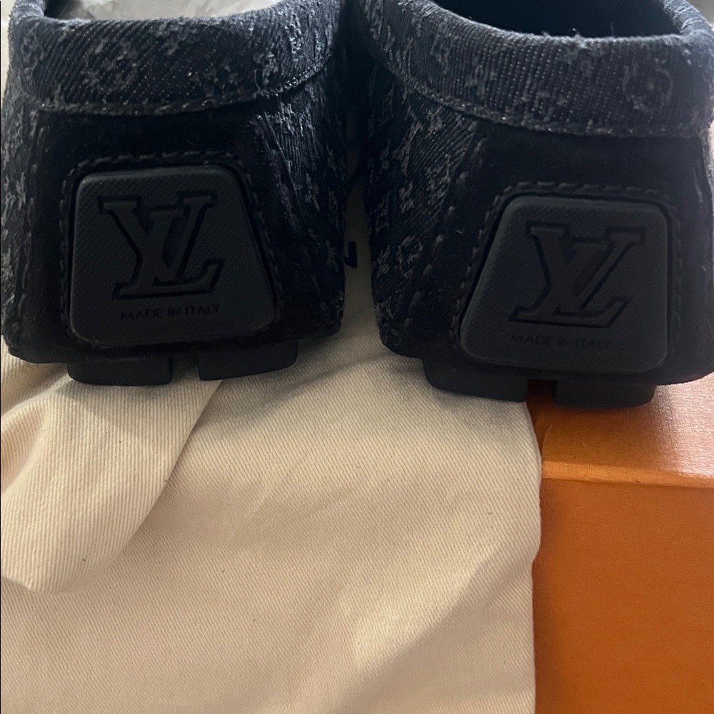 Louis Vuitton Monogram Black denim monogram loafers - Picture 4 of 4